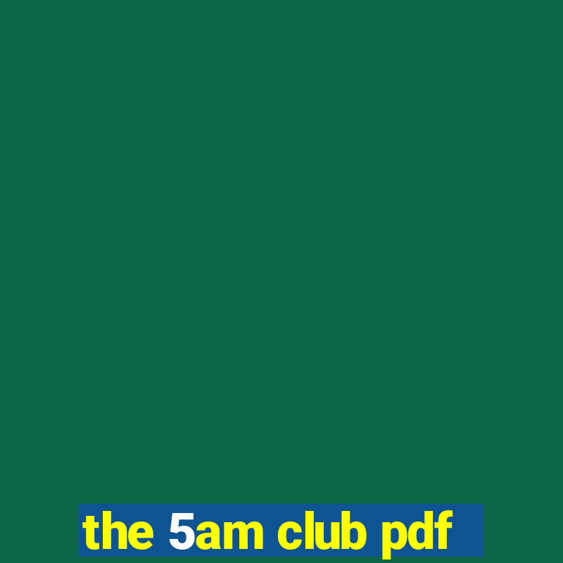 the 5am club pdf