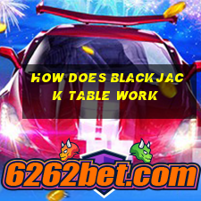 how does blackjack table work