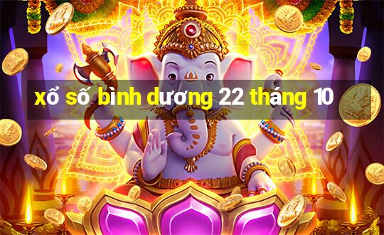 xổ số bình dương 22 tháng 10