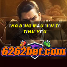 Ứng dụng màu điện tử tình yêu