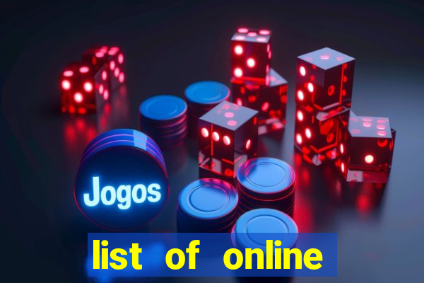 list of online casino uk