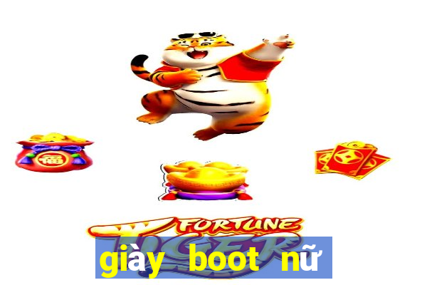 giày boot nữ đế bệt cổ cao