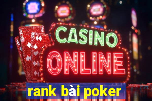 rank bài poker