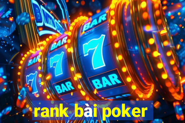 rank bài poker