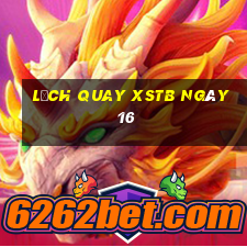 Lịch quay XSTB ngày 16