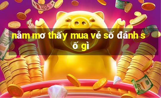 nằm mơ thấy mua vé số đánh số gì