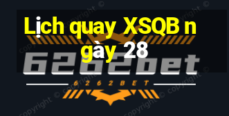 Lịch quay XSQB ngày 28