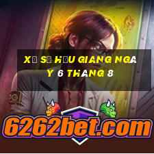 xổ số hậu giang ngày 6 tháng 8