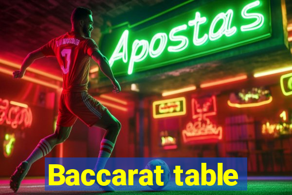 Baccarat table