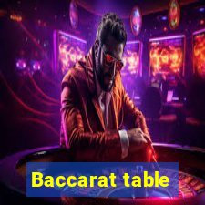 Baccarat table