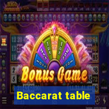 Baccarat table