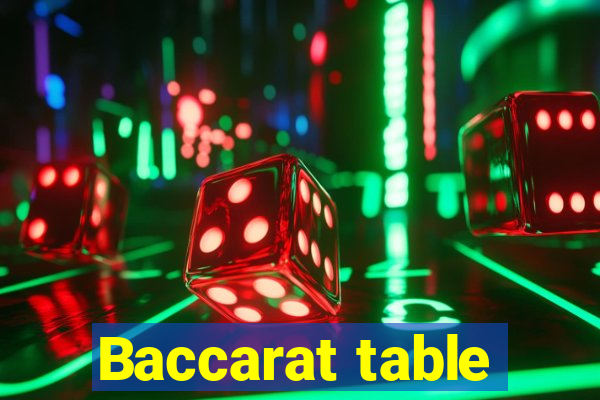 Baccarat table