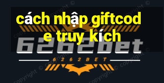 cách nhập giftcode truy kích