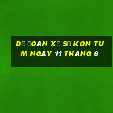 dự đoán xổ số kon tum ngày 11 tháng 6