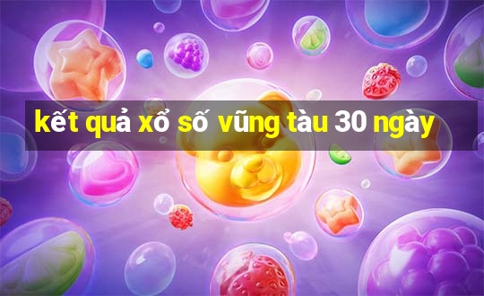 kết quả xổ số vũng tàu 30 ngày