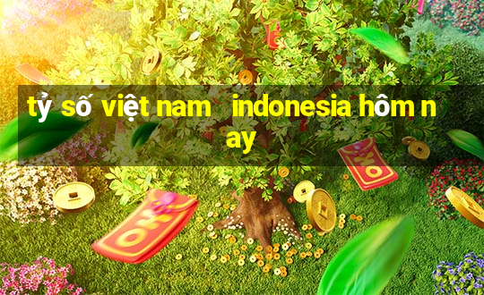 tỷ số việt nam   indonesia hôm nay