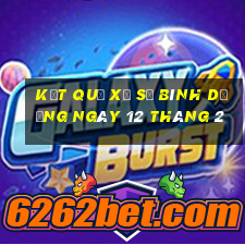 kết quả xổ số bình dương ngày 12 tháng 2