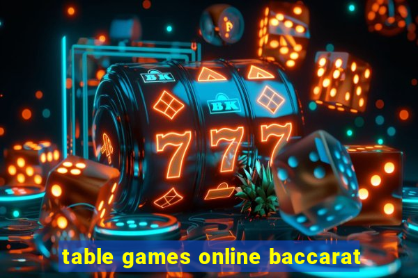 table games online baccarat