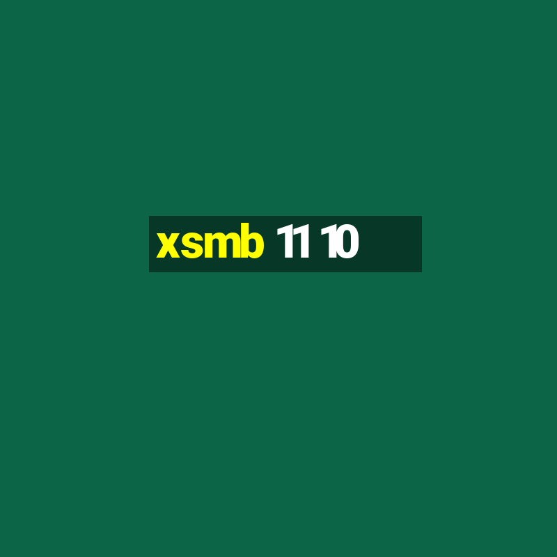 xsmb 11 10