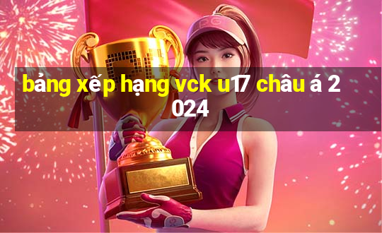 bảng xếp hạng vck u17 châu á 2024