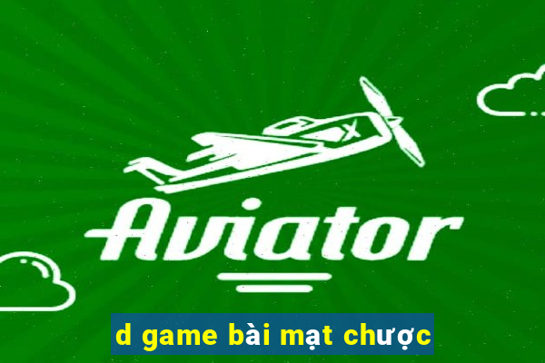 d game bài mạt chược