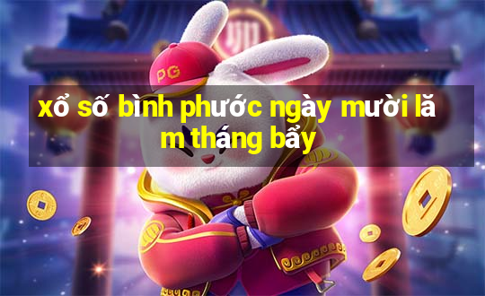 xổ số bình phước ngày mười lăm tháng bẩy