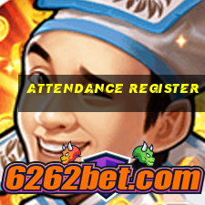 attendance register