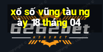 xổ số vũng tàu ngày 18 tháng 04