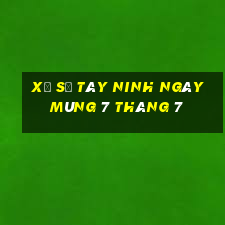 xổ số tây ninh ngày mùng 7 tháng 7