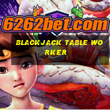 blackjack table worker