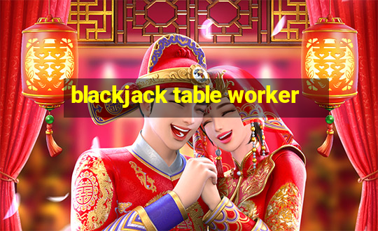 blackjack table worker