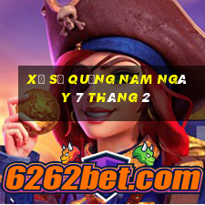 xổ số quảng nam ngày 7 tháng 2