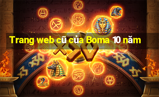 Trang web cũ của Boma 10 năm