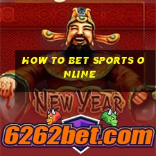 how to bet sports online