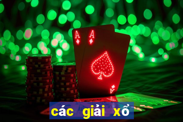 các giải xổ số kiến thiết