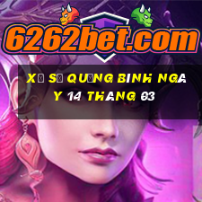 xổ số quảng bình ngày 14 tháng 03