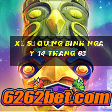 xổ số quảng bình ngày 14 tháng 03