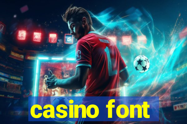 casino font