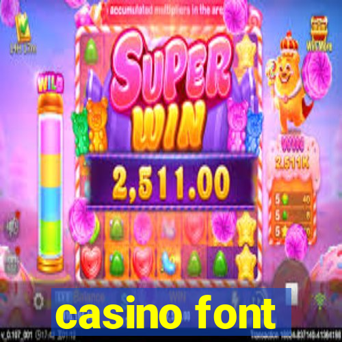 casino font