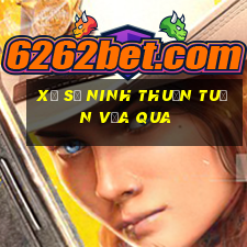 xổ số ninh thuận tuần vừa qua