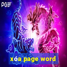 xóa page word