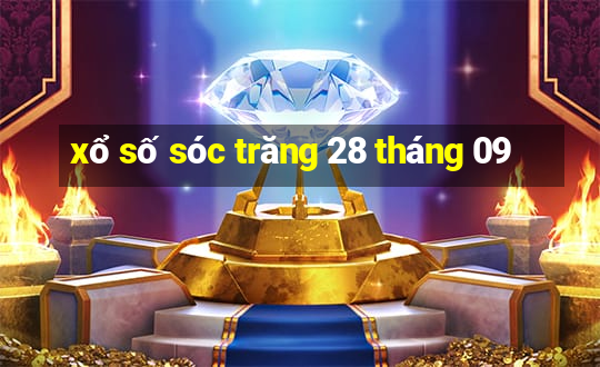 xổ số sóc trăng 28 tháng 09