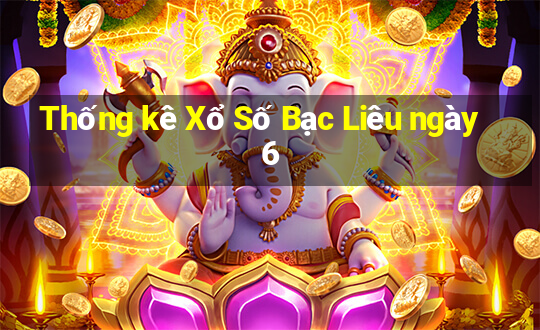 Thống kê Xổ Số Bạc Liêu ngày 6