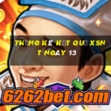 THỐNG KÊ KẾT QUẢ XSNT ngày 13