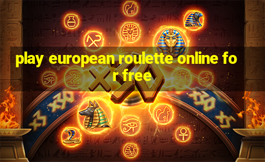 play european roulette online for free