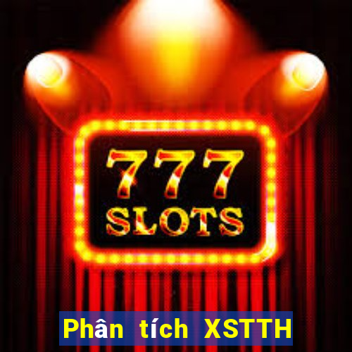 Phân tích XSTTH ngày 1