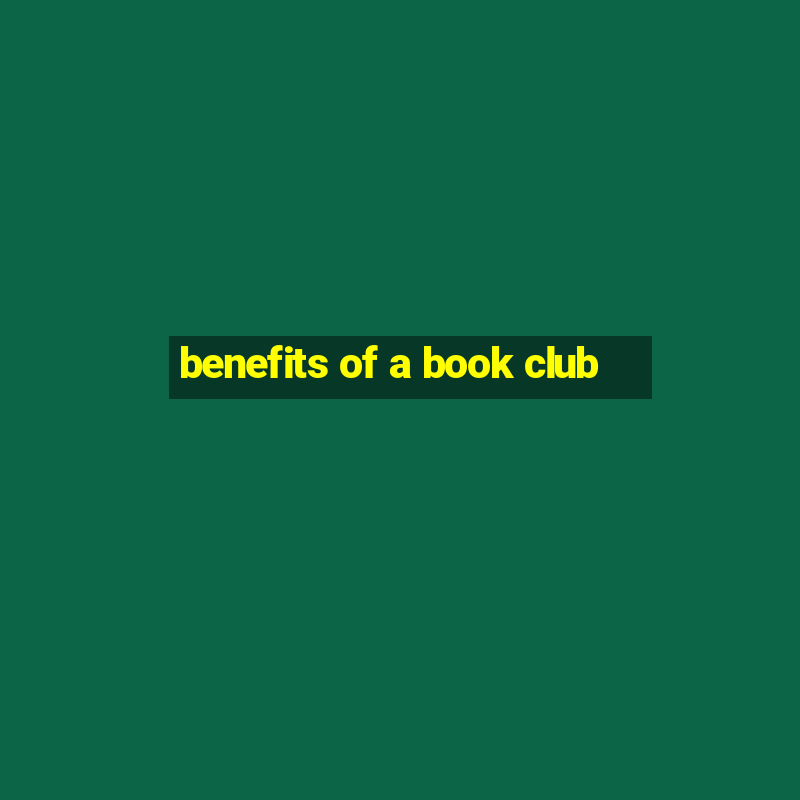 benefits of a book club