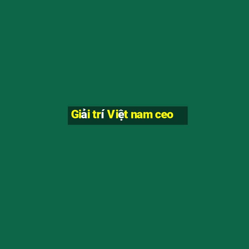 Giải trí Việt nam ceo