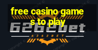 free casino games to play