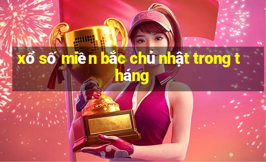 xổ số miền bắc chủ nhật trong tháng